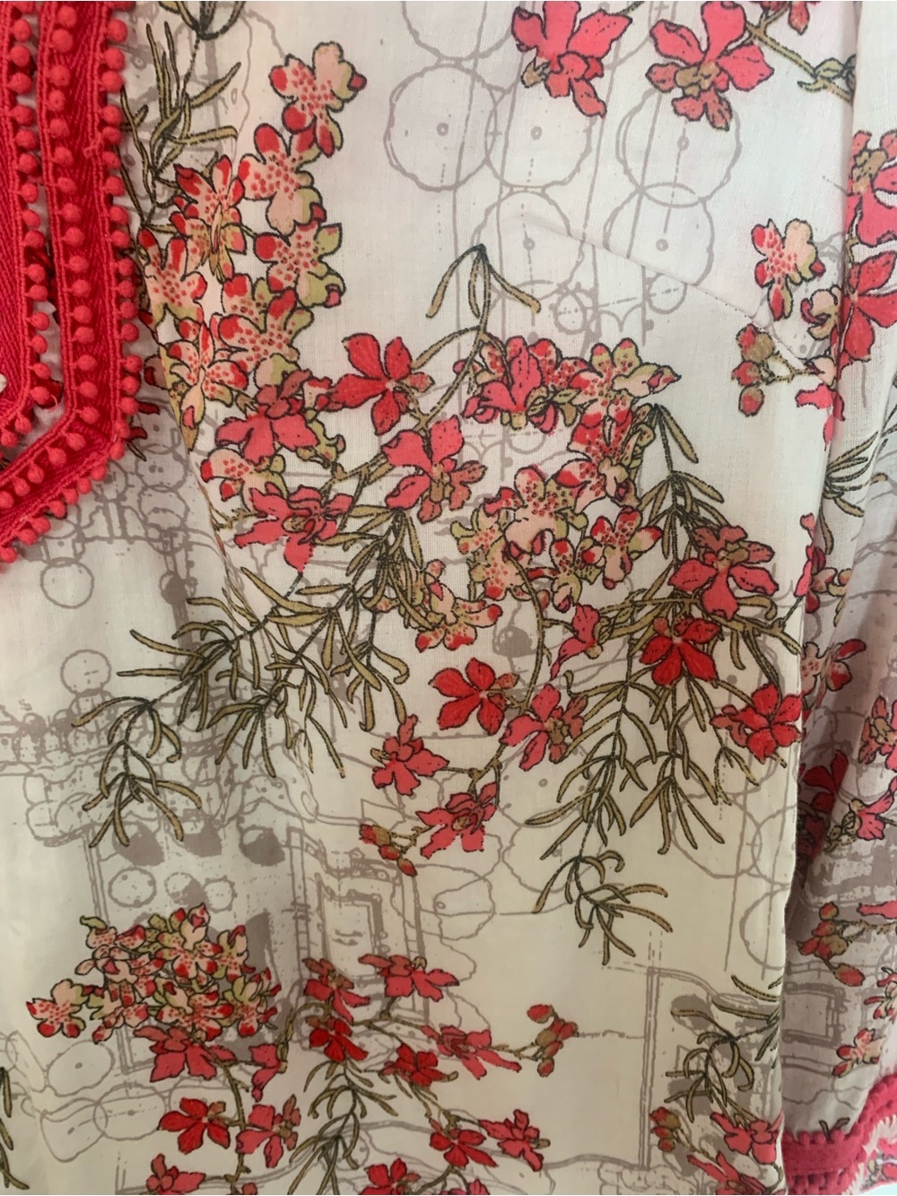 Tory Burch print Embroidered floral tunic  dress - Picture 9 of 13